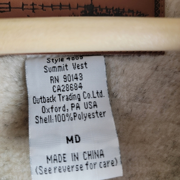 Outback Trading Co Summit Fleece Sage Green Vest Women's Size Medium USA Medium - Picture 6 of 14